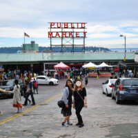 留学している地元の友達に、シアトルまで会いに行きました