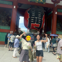 日本一時帰国時雷門で