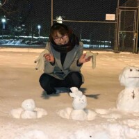友達と作った雪だるまたち