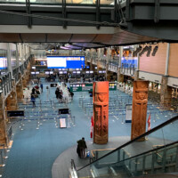 コロナ禍のバンクーバー空港