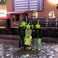 友達とそのご両親とLAのショッピングモールで