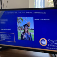 オンライン卒業式の様子