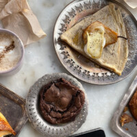 おしゃれなカフェで