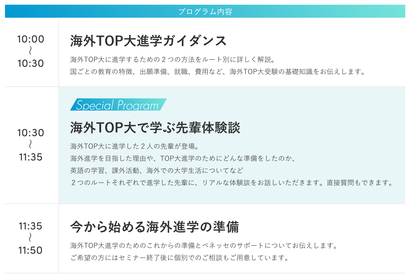 プログラム内容